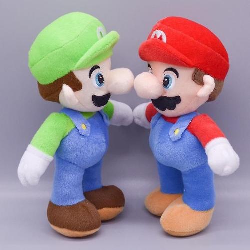 25cm Super Mario Bros Luigi peluche poupée Anime périphériques jeu  figurines décoration enfants doux peluches cadeaux d'anniversaire