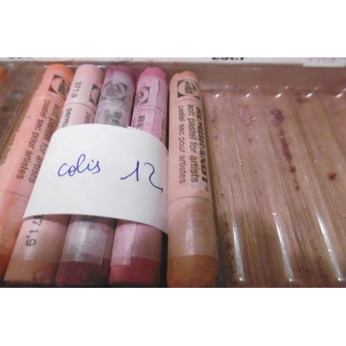 Craies Pastels Secs Rembrandt Lot De 5 Dégradé Rouge Colis 12