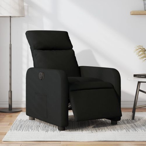 Vidaxl Fauteuil Inclinable Électrique Noir Tissu