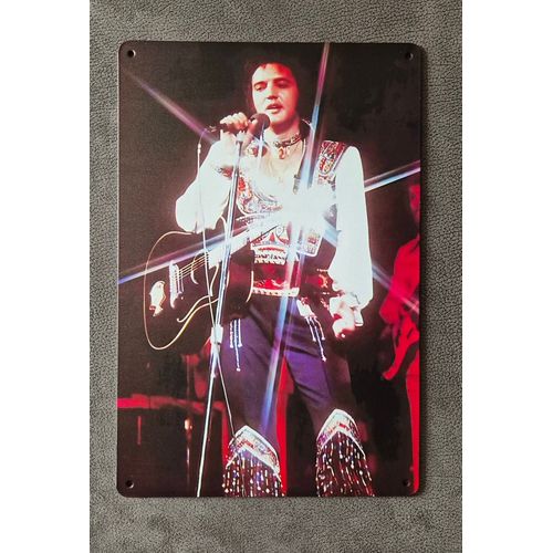 Plaque métallique décorative Elvis Presley