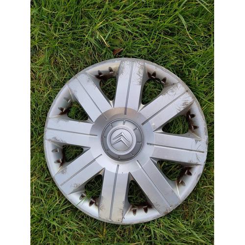 Enjoliveur De Roue De Voiture Automobile Citroën 15" 15 Pouces " Pelican 9642136080 Ind 01 Maier 3344s Pa6,6-Md15 Silver Argent