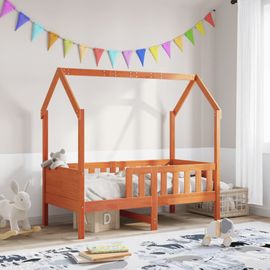 Vidaxl Cadre De Lit D'enfants Forme De Maison Sans Matelas Pin