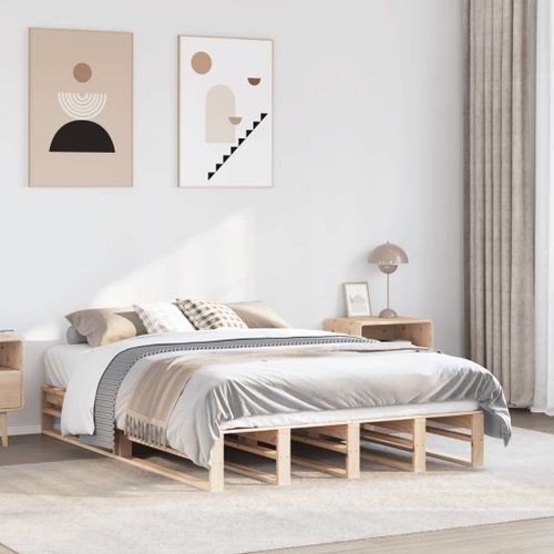 Vidaxl Cadre De Lit Sans Matelas 120x200 Cm Bois De Pin Massif