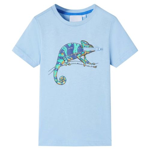 T-Shirt Pour Enfants Avec Manches Courtes Bleu Clair 128