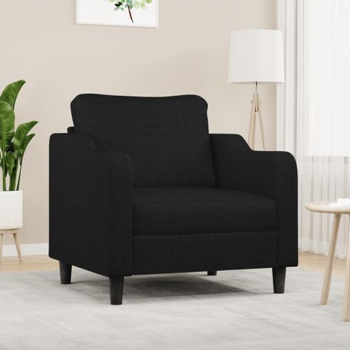 Vidaxl Fauteuil Noir 60 Cm Tissu