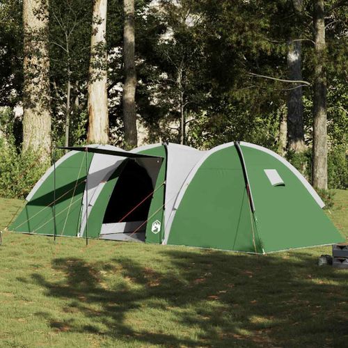 Tente Familiale À Dôme 8 Personnes Vert Imperméable