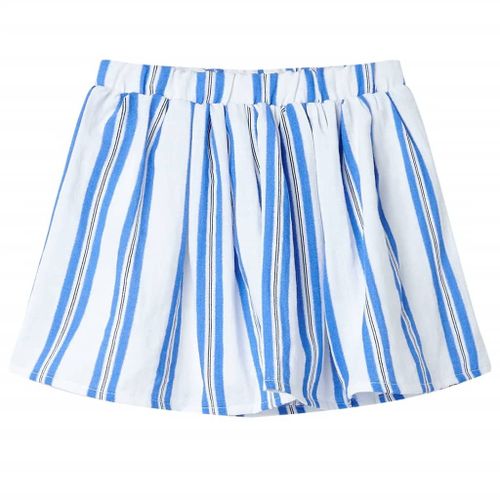 Jupe Pour Enfants Bleu Cobalt Et Blanc 128