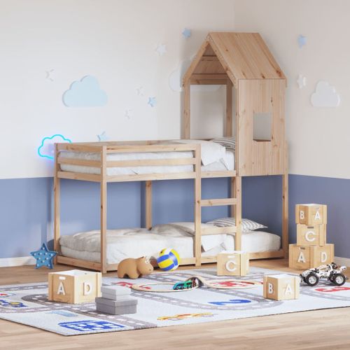 Vidaxl Lit Superposé Sans Matelas 90x200 Cm Bois De Pin Massif