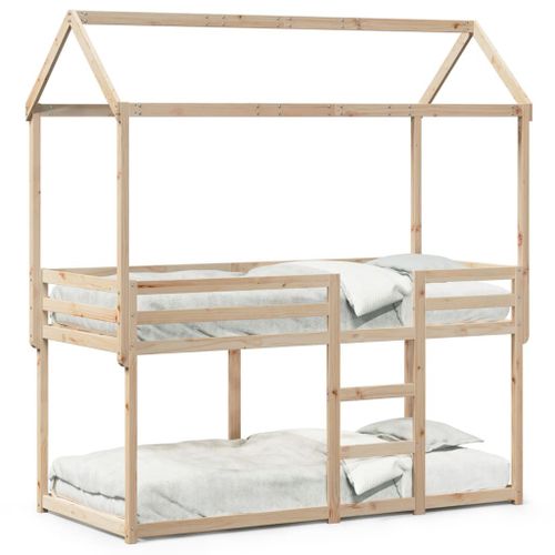 Vidaxl Lit Superposé Sans Matelas 90x200 Cm Bois De Pin Massif