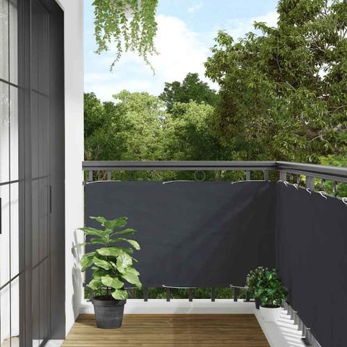 Vidaxl Écran D'intimité De Balcon Anthracite 300x75 Cm Pvc