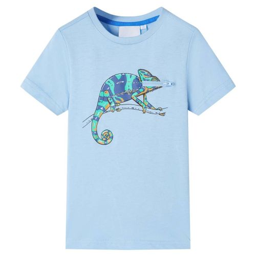 T-Shirt Pour Enfants Avec Manches Courtes Bleu Clair 92