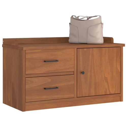 Vidaxl Banc De Couloir Sandnes 87x40x50 Cm Bois De Pin Massif