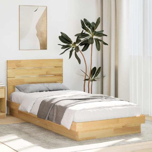 Vidaxl Cadre De Lit Avec Tête De Lit Sans Matelas 75 X 190 Cm