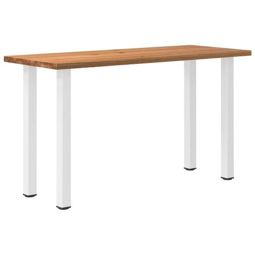 Vidaxl Table De Bar Marron Clair Bois De Chêne Massif Rectangulaire