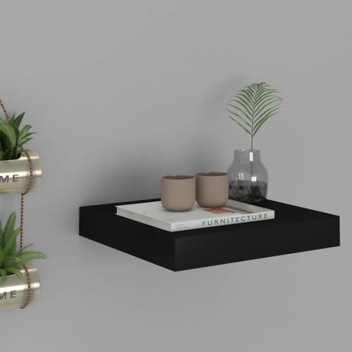 Vidaxl Étagère Flottante Murale Noir 23x23,5x3,8 Cm Mdf
