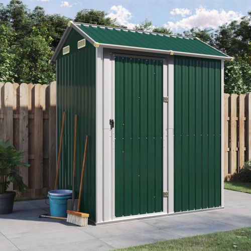 Vidaxl Abri De Jardin Vert 192x152,5x237 Cm Acier Galvanisé