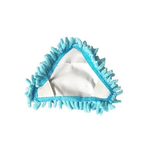 Tête de vadrouille triangulaire Éponge Microfibre Brosse Tête De Rechange Outil De Nettoyage (1pc, bleu)