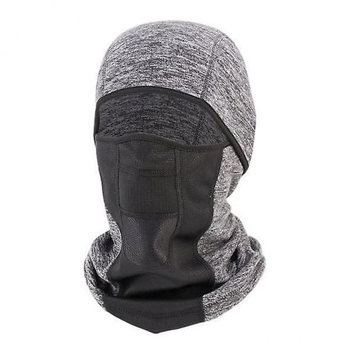 2xbalaclava Casquettes D¿Hiver Écharpe Coupe-Vent Pour Le Ski Randonnée En Plein Air Gris