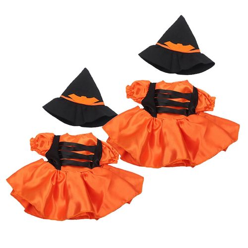 2x 18 Pouces Poupée Américaine Citrouille Jupe Fille Poupée Mode Vêtements Faits À La Main