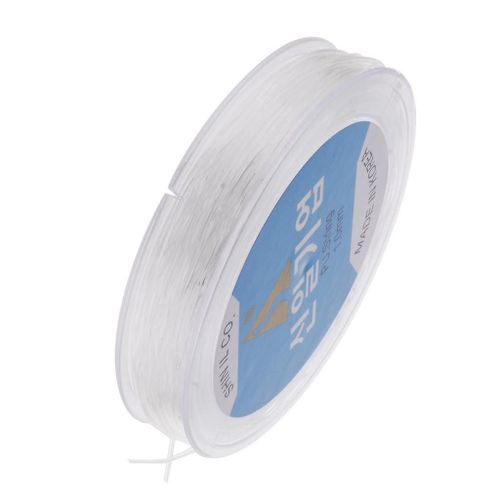 0.8mm Elastic String Cord Stretch Thread For Bracelet Jewelry Making White