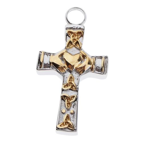 Cross Cremation Keepsake Memorial Ash Urn Pendentif Colliers Or