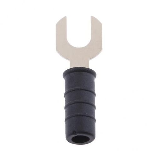 5x6mm Fork Spade U-Type Terminal Insulated Cable Connector Cold Pressed Black