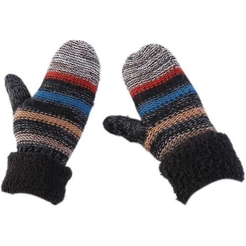 Polaire Manche À La Main,Mitaines D¿Hiver Manchon À La Main Thermique Tricoté À La Main Polaire Doublé Mitaines Chaudes Chauffe-Main 1paire Niuniu