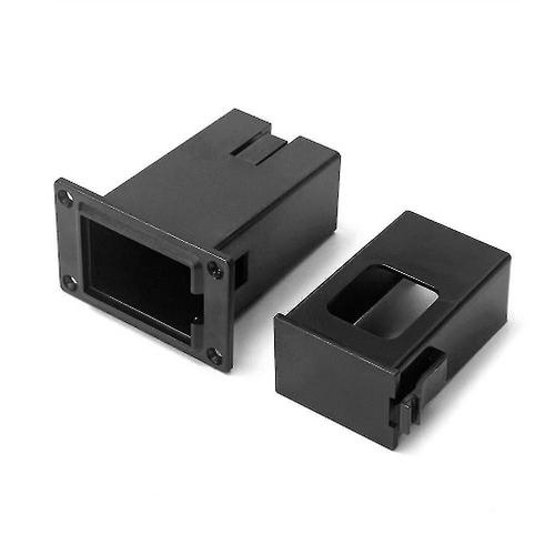 9v Battery Case Holder Box Compartiment Pour Guitare Acoustique Bass Pickup Noir