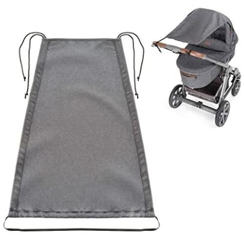 Parasol Poussette, Parasol Pour Poussette Poussette, Gardez Votre Parasol À L¿Abri Du Soleil Ou De La Pluie, Pliable En Pochette 1 Pc Gris