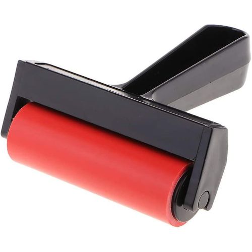 Blocs De Caoutchouc Rouleau D¿Impression Brosse Pour L¿Artisanat D¿Art Outil De Découpage Pour L¿Impression De Tissu De Papier, Albums, Papiers Peints (1pc, Rouge)