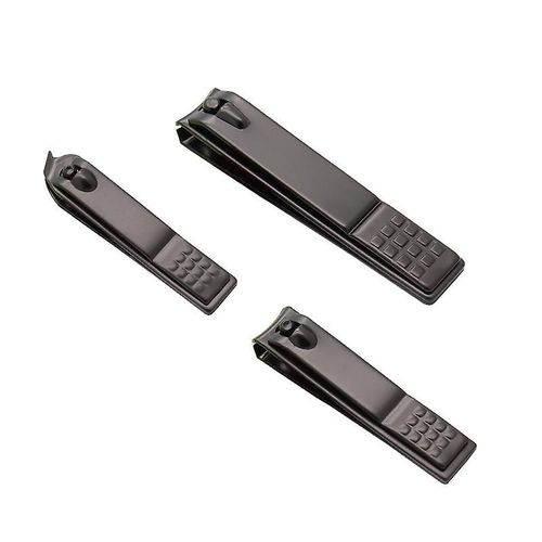 Ensemble De Coupe-Ongles, Coupe-Ongles Professionnel Soins Des Ongles Pédicure Et Manucure, Magasin D¿Ongles Pour Ensembles Et Kits Coupe-Ongles, Pour Hommes Et Femmes (3pcs, Noir) 