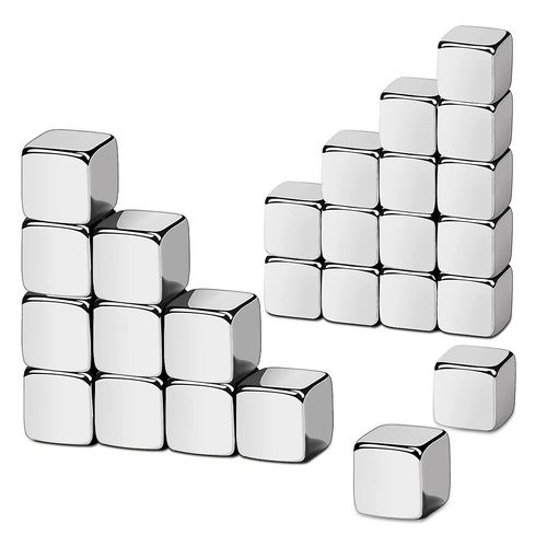 10pcs 5mm Square Cube Magnets Petits aimants en néodyme forts pour réfrigérateur Aimants de bureau