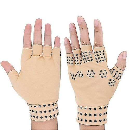 Gants De Pression De Soins De Santé Distribution De Colle Intérieure Formation De Réadaptation Antidérapante Demi-Doigt Compression Sports Gants De Cyclisme