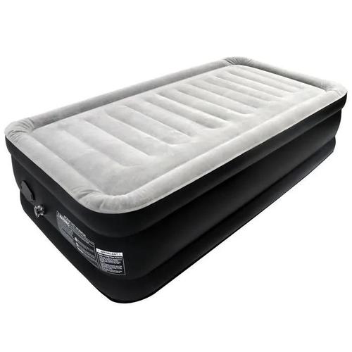 Matelas Gonflable 187x90x46cm Pvc Lit Pneumatique Pour 1 Personne Matelas Pneumatique Autogonflant + Pompe Électrique Pour Camping