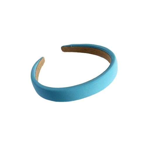 Elastic Stretch Wide Headband Running Turban Girl Soft Head Wrap Bright Blue