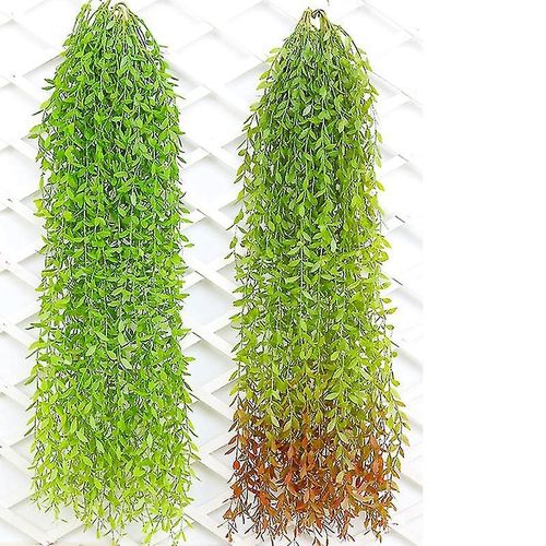 1 pièce Guirlande d¿eucalyptus Plante artificielle Artificielle Suspendue Saule Vignes Argent Dollar Feuilles d¿Eucalyptus Décoration