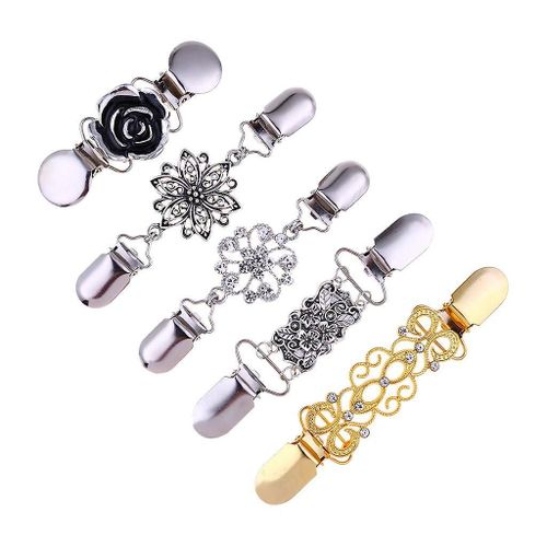 5x Cardigan Clip Pull Chemisier Châle Clips Chemise Col Duckbill Clip Fermoir