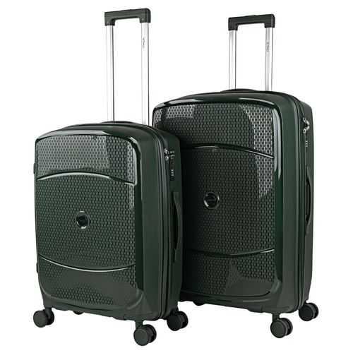 Ensemble De 2 Bagages Rigides Avec Roues Doubles En Polypropylène Avec Verrouillage TSA, Légers Et Résistants, Moyennes Et Grandes Tailles 760216