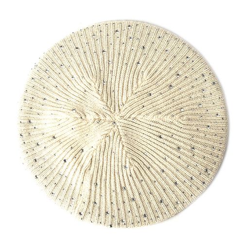 Geebro-Béret De Luxe Pour Femme,Chapeau À Paillettes Strass,Couleur Unie,Décontracté,À La Mode,Automne Et Hiver