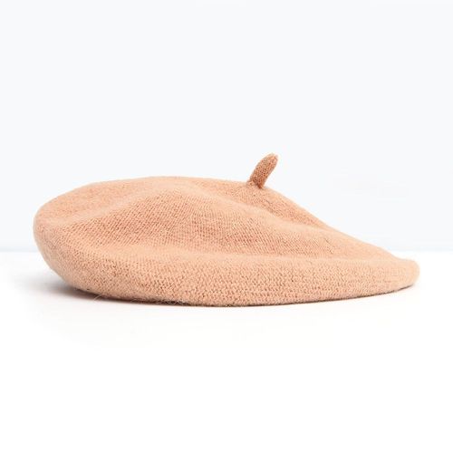 Bérets Français Vintage Uni,Chapeaux En Laine Chaude,Bonnet Chaud Pour Femme Et Fille,Casquette De Rue Pour Hiver