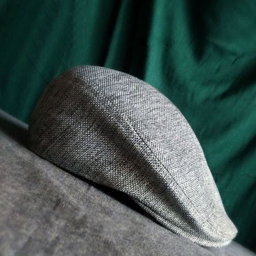 Béret Classique Vintage Respirant Pour Hommes,Casquette De Styliste En Coton Et Doublé Britannique