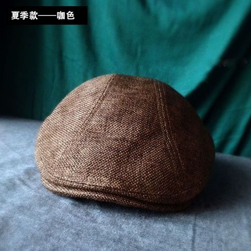 Béret Classique Vintage Respirant Pour Hommes,Casquette De Styliste En Coton Et Doublé Britannique