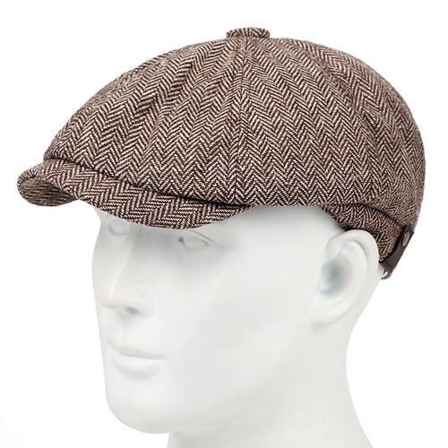 Béret À Carreaux Polyvalent Classique,Avec Un Peu D'élastique,Trois Chapeaux À La Mode,Chapeau Décontracté Pour Hommes,Casquettes De Haute Qualité