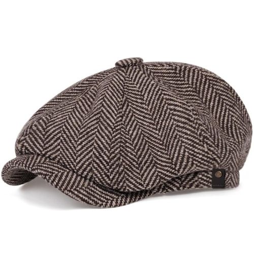 Casquettes Gavroche En Coton Pour Hommes Et Femmes,Chapeaux De Peintres Britanniques,Casquettes Plates À Chevrons,Chapeaux Doux,Mode Printemps Et Automne,Avantages