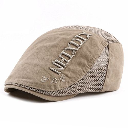 Casquettes Gavroche En Coton Pour Hommes Et Femmes,Chapeaux De Peintre,Béret Plat,Casquette À Visière Respirante,Broderie De Lettres,Été,115