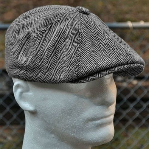 Bérets De Style À Chevrons Pour Hommes,Haut En Laine Rétro,Chapeau En Feutre,Mode Sauvage,Bérets Décontractés,Bérets Plats