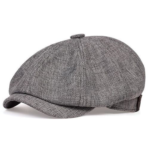 Béret Gavroche Vintage Pour Hommes,Casquettes Mafia Classiques,Coton,Bord Plat Réglable,Casquette De Printemps