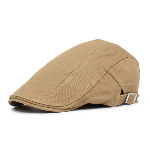 Béret Classique En Coton Pour Homme,Casquette Décontractée,Couleur Unie