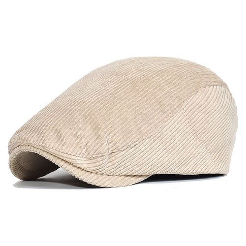 Béret En Velours Côtelé Pour Hommes,Chapeaux De Soleil,Casquettes Vintage,Chapeau De Chauffeur De Taxi Réglable,Chapeaux De Lierre Plat,Documents Solides,Automne