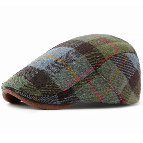 Béret En Laine À Carreaux Pour Hommes Et Femmes,Casquettes Plates,Chapeau De Peintre,Casquettes Pour Hommes Et Femmes,Ht4319,Automne Et Hiver